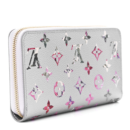 Louis Vuitton Metallic Monogram LV Garden Zippy Wallet Silver 3 of 11
