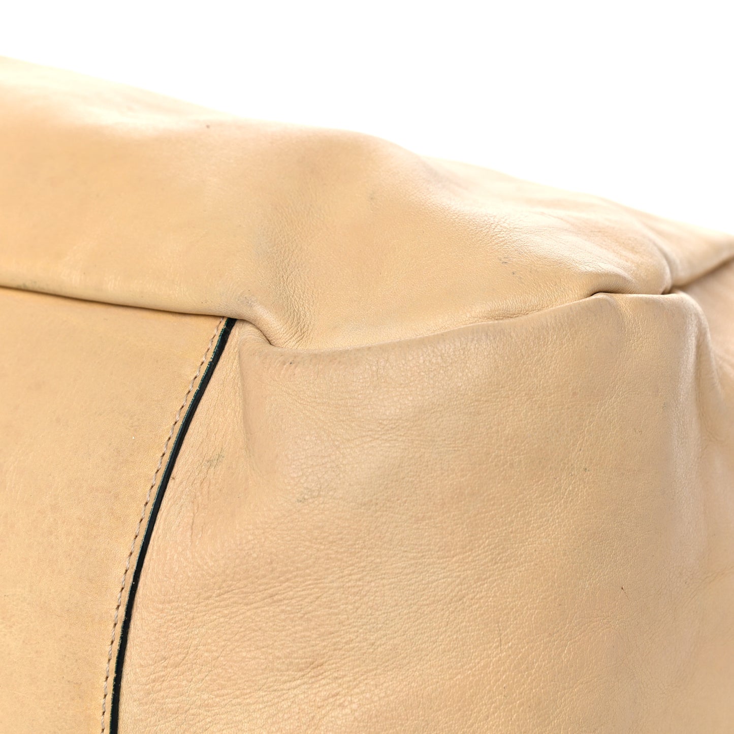 Lambskin Large Edgy Hobo Beige