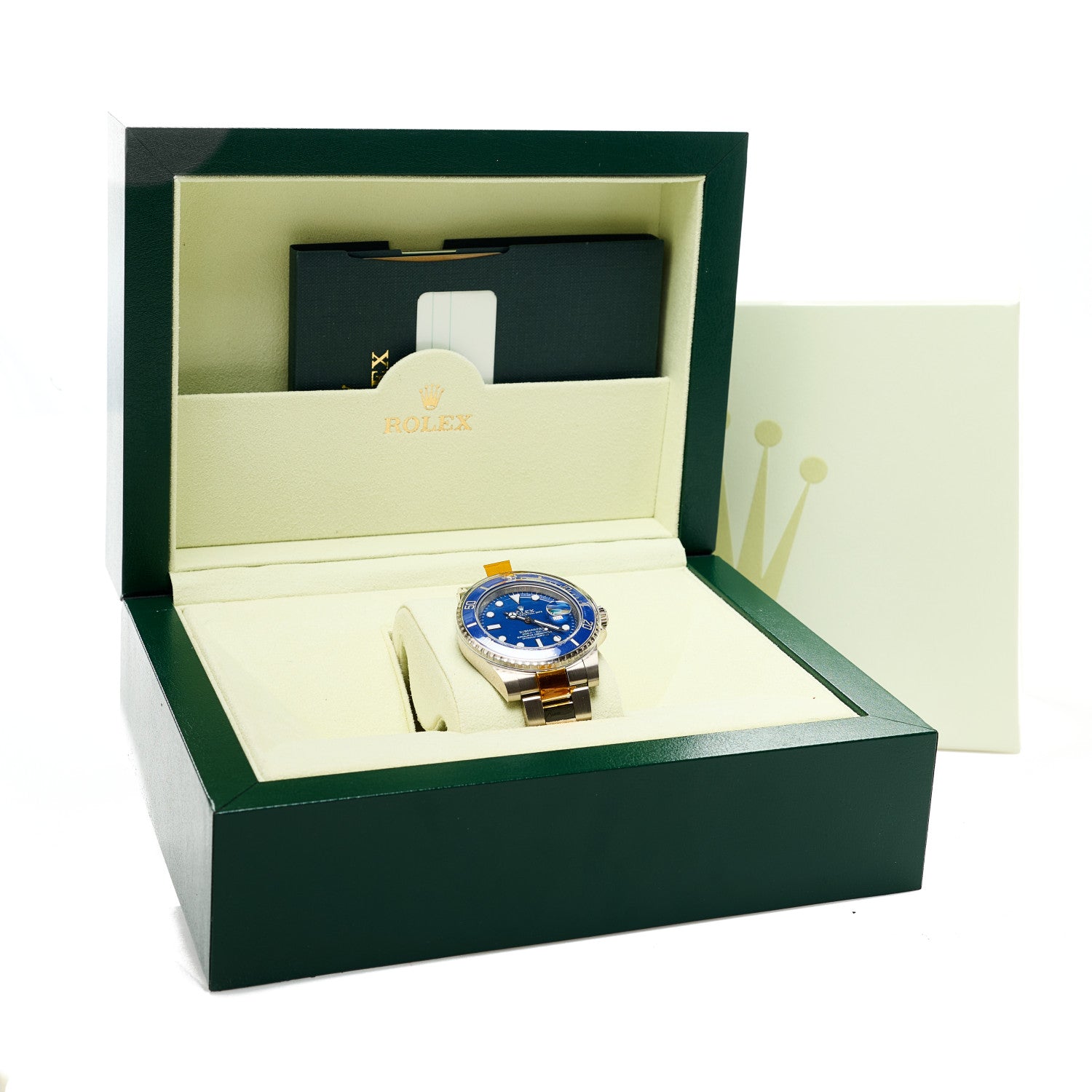 Rolex 18K White Gold 40mm Oyster Perpetual Submariner Smurf Watch Royal Blue 116619LB 5 of 5