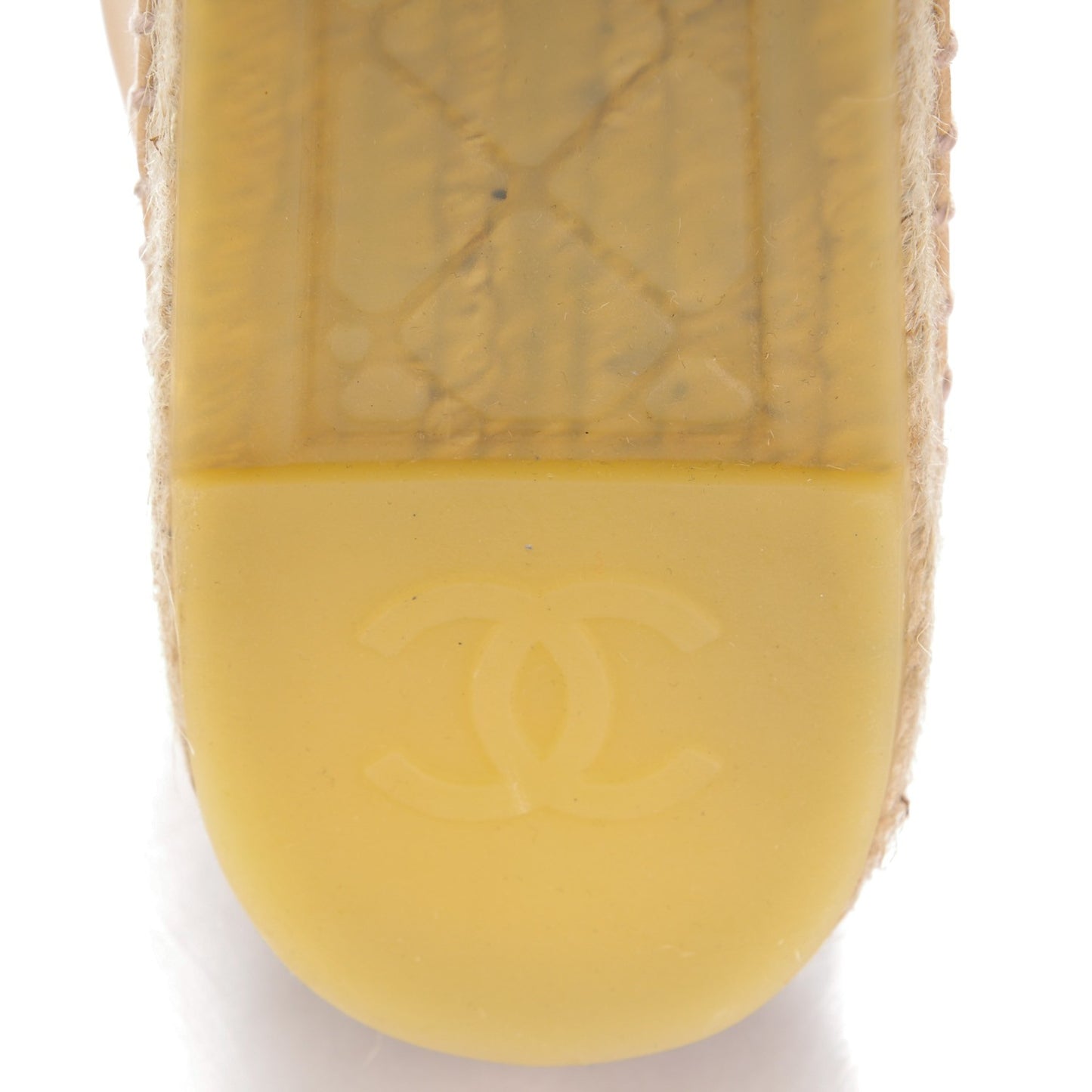 Lambskin CC Espadrilles 40 Beige Black