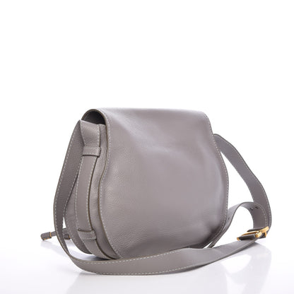 Chloe Calfskin Medium Marcie Round Crossbody Bag Cashmere Grey 3 of 7