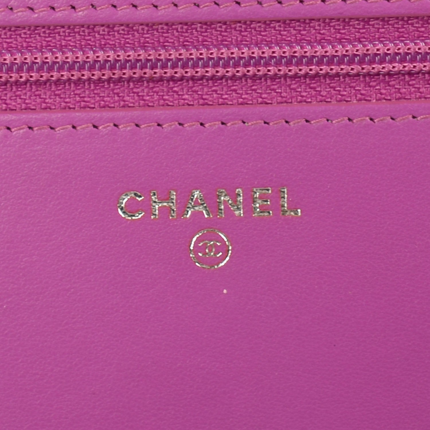 Chanel Lambskin Quilted Coco Boy Wallet On Chain WOC Fuchsia 6 of 8