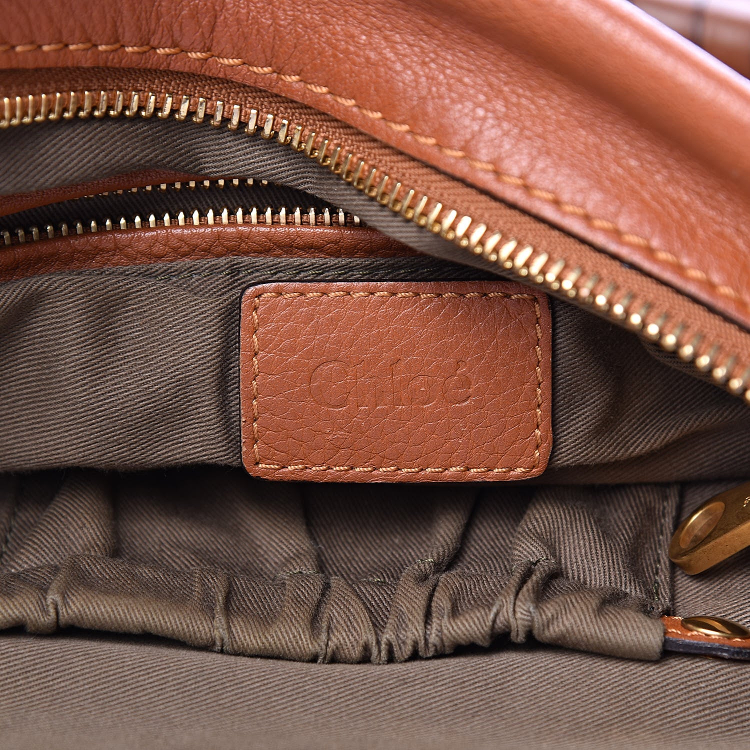 Chloe Calfskin Large Marcie Satchel Tan 7 of 24