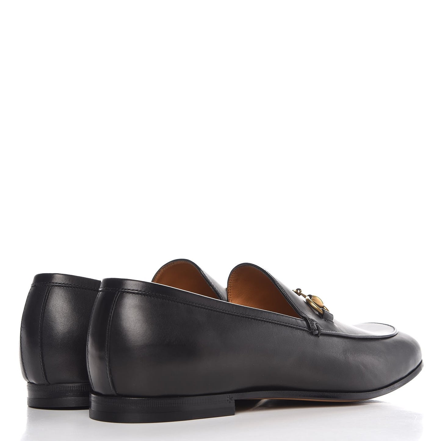 Calfskin Horsebit Mens Jordaan Loafers 8 Black