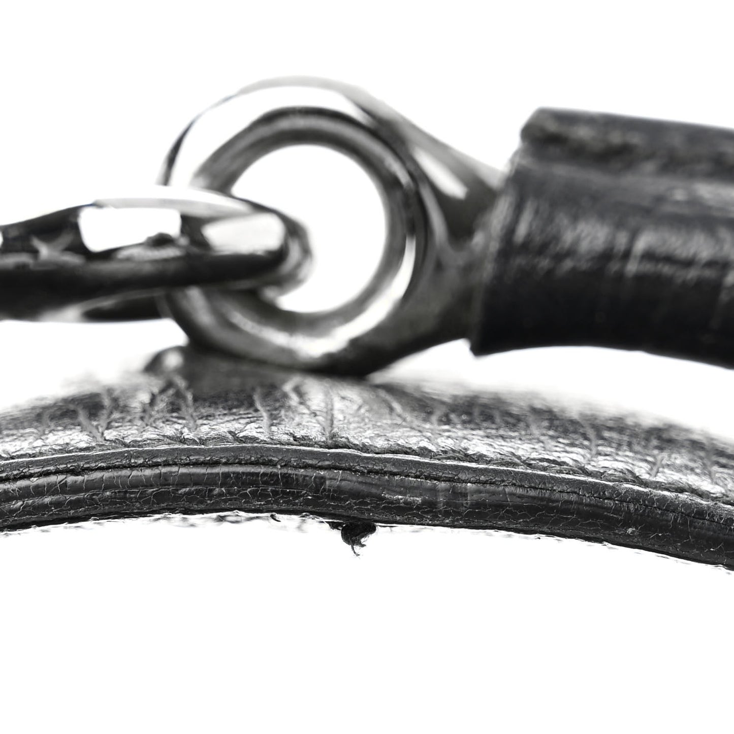 Monogram Large Horsebit Chain Hobo Black