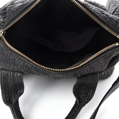 Alexander Wang Pebbled Lambskin Rocco Black Pale Gold Hardware 5 of 11