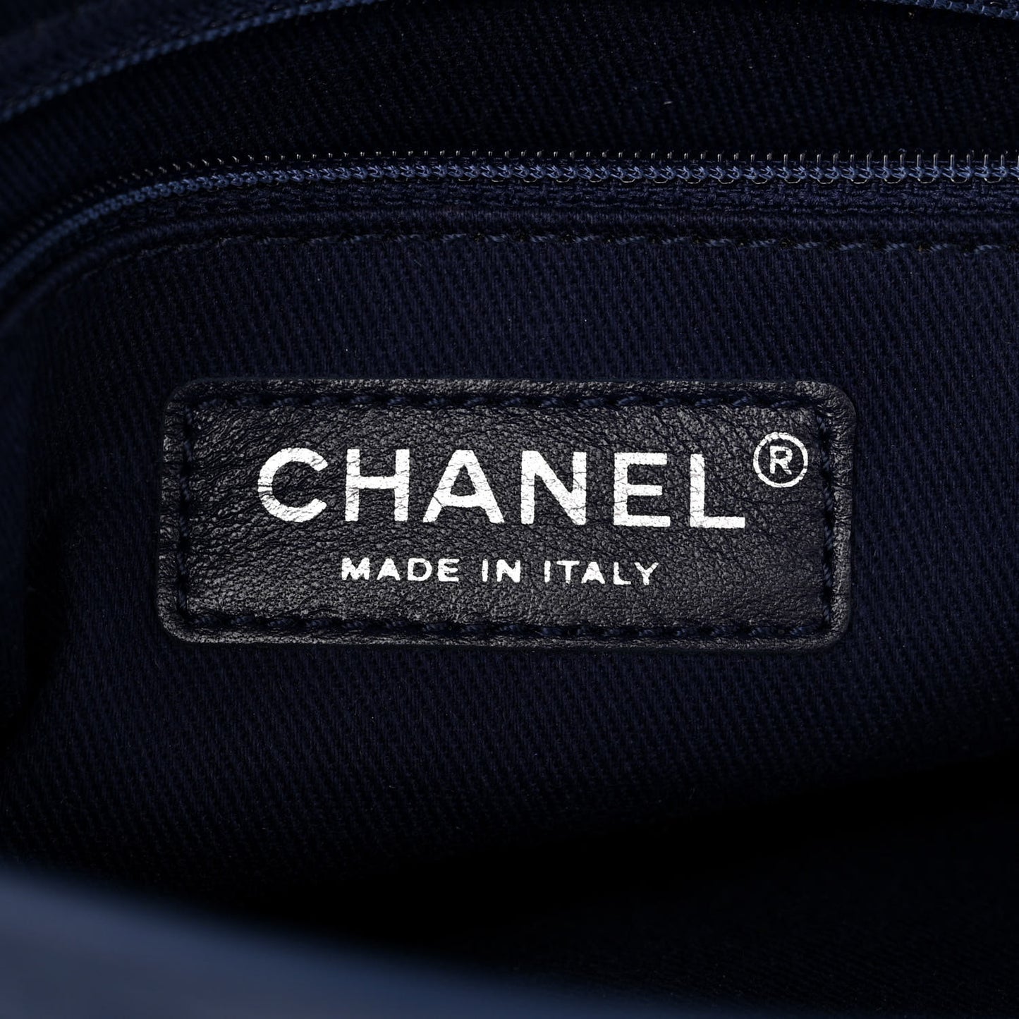 Metallic Perforated Calfskin Small Up In The Air Flap Navy Blue