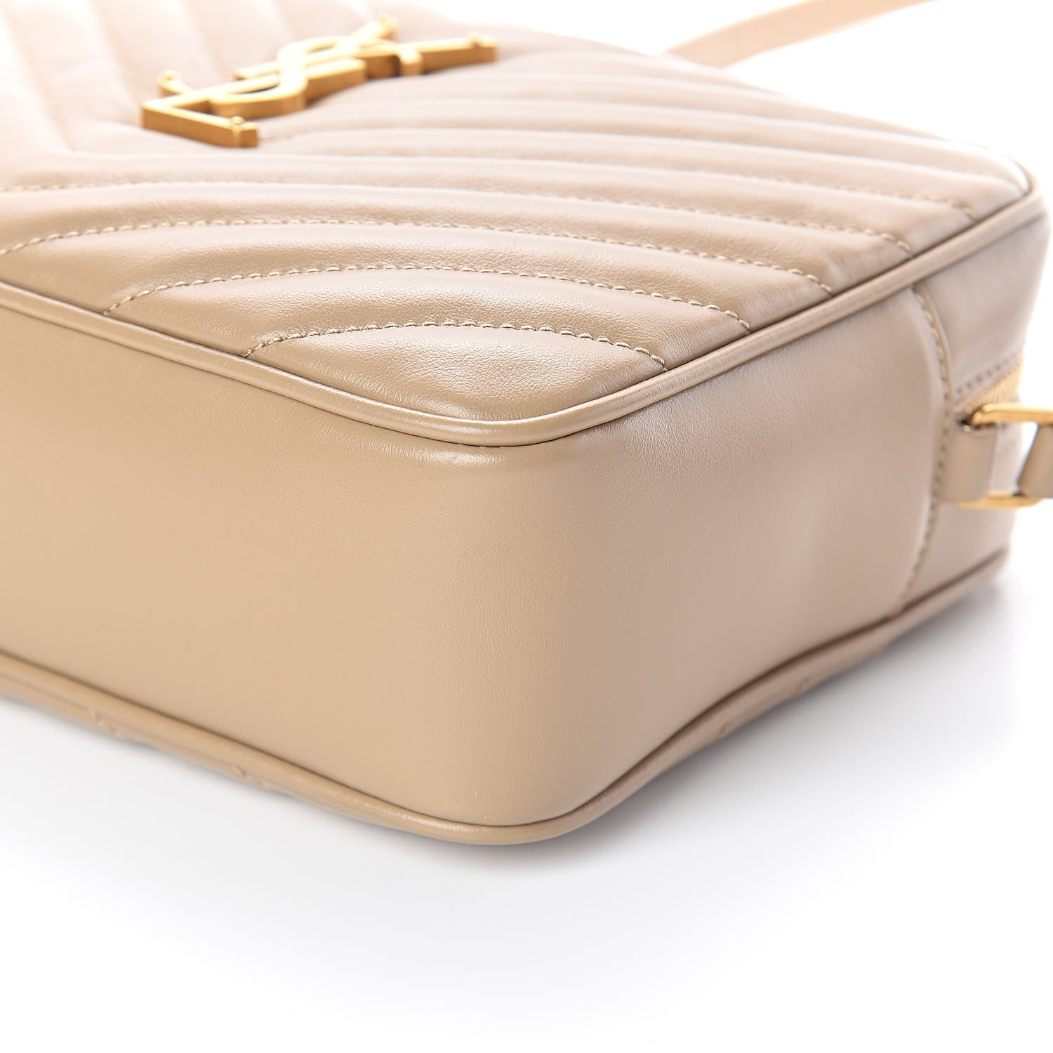 Saint Laurent Calfskin Matelasse Monogram Lou Camera Bag Dusty Grey 8 of 8