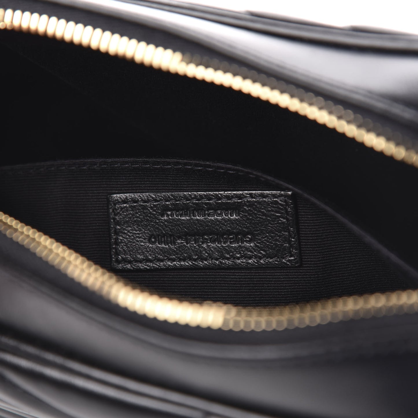 Calfskin Matelasse Monogram Lou Camera Bag Black