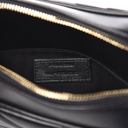 Saint Laurent Calfskin Matelasse Monogram Lou Camera Bag Black 7 of 10