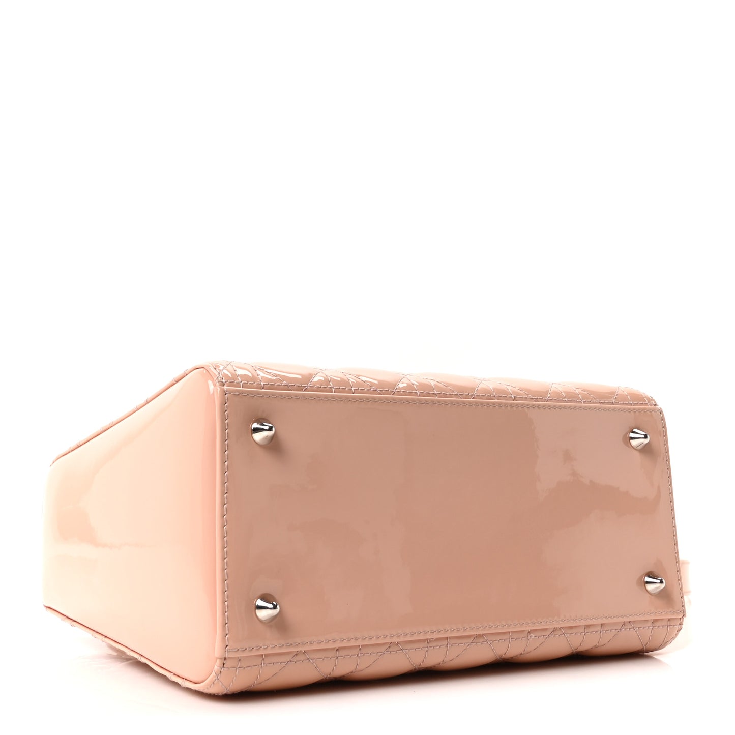 Patent Cannage Medium Lady Dior Light Pink