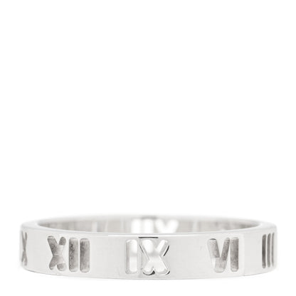 Tiffany Sterling Silver Narrow Atlas Pierced Ring 53 6.25 3 of 4