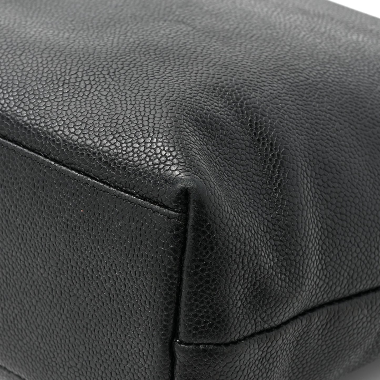 Caviar Flap Shoulder Bag Black
