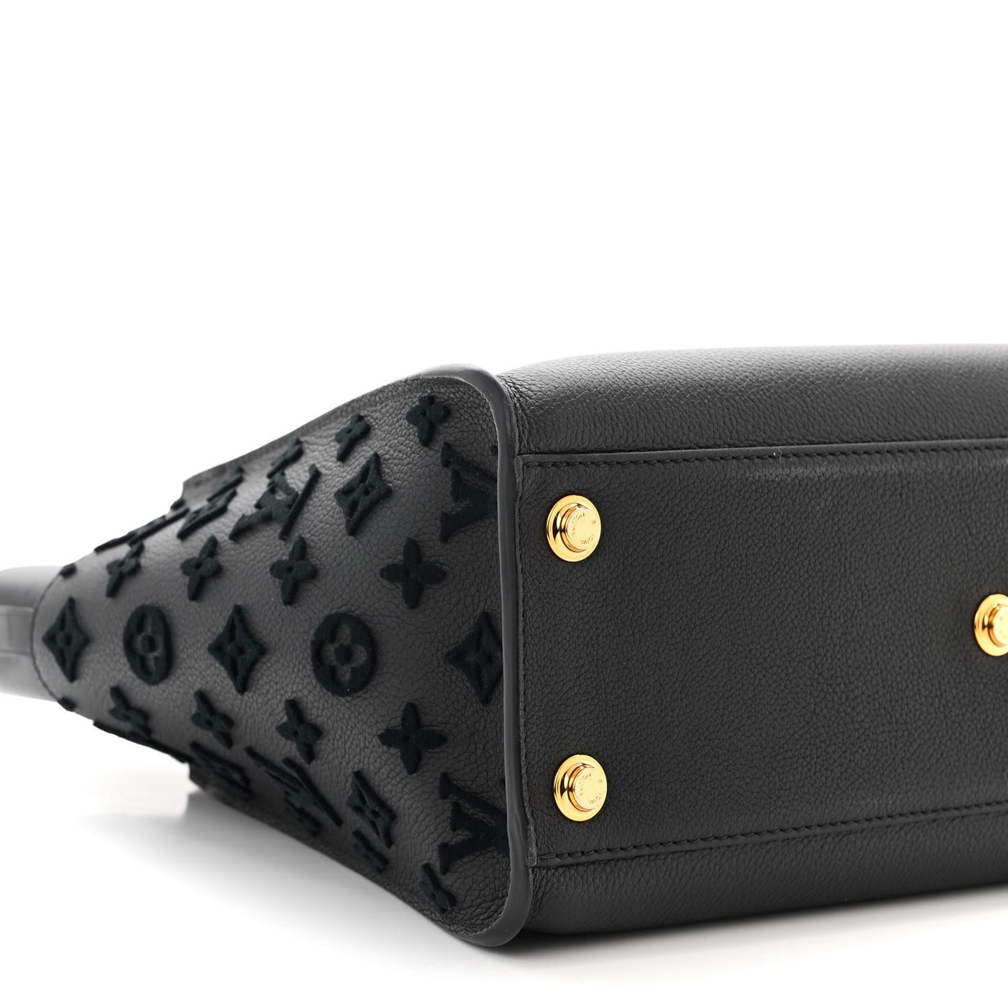 Calfskin Monogram Tufting On My Side Black