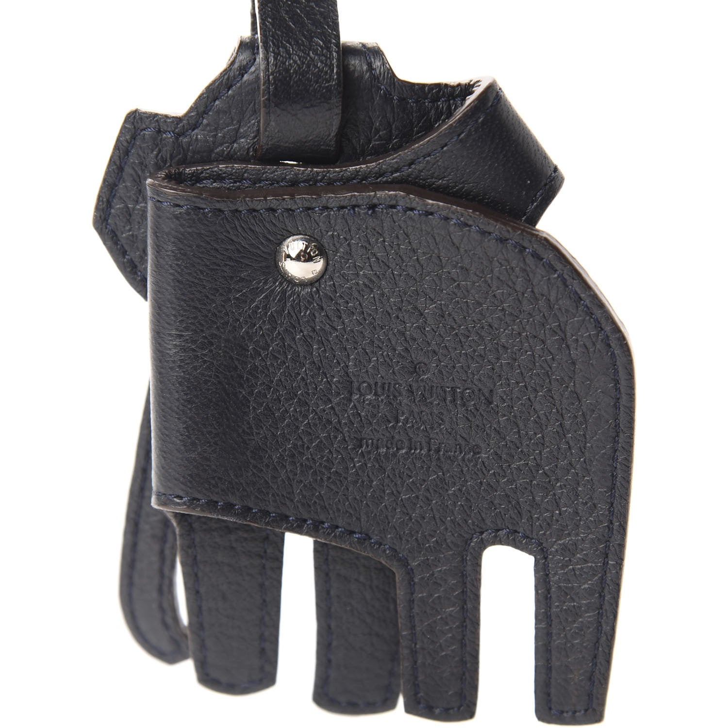 Louis Vuitton Taiga Elephant Luggage Tag Black 3 of 4