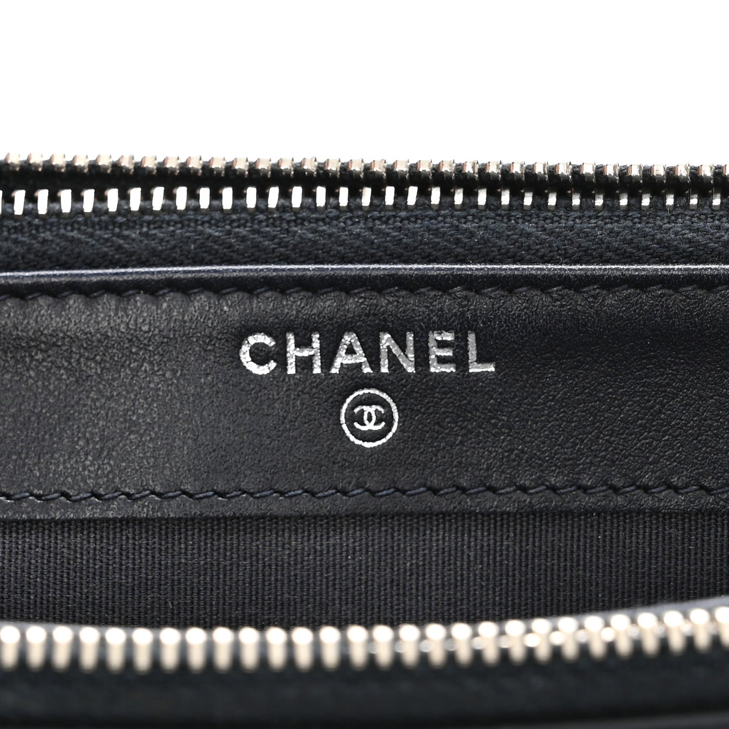 Chanel Calfskin Chevron Quilted Tassel Clutch With Chain Navy 5 of 12