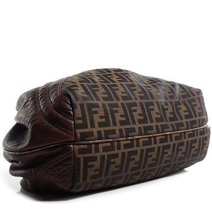 Fendi Zucca Nappa Nuvolata Vitello Tortuga Spy Tobacco Moro 4 of 9