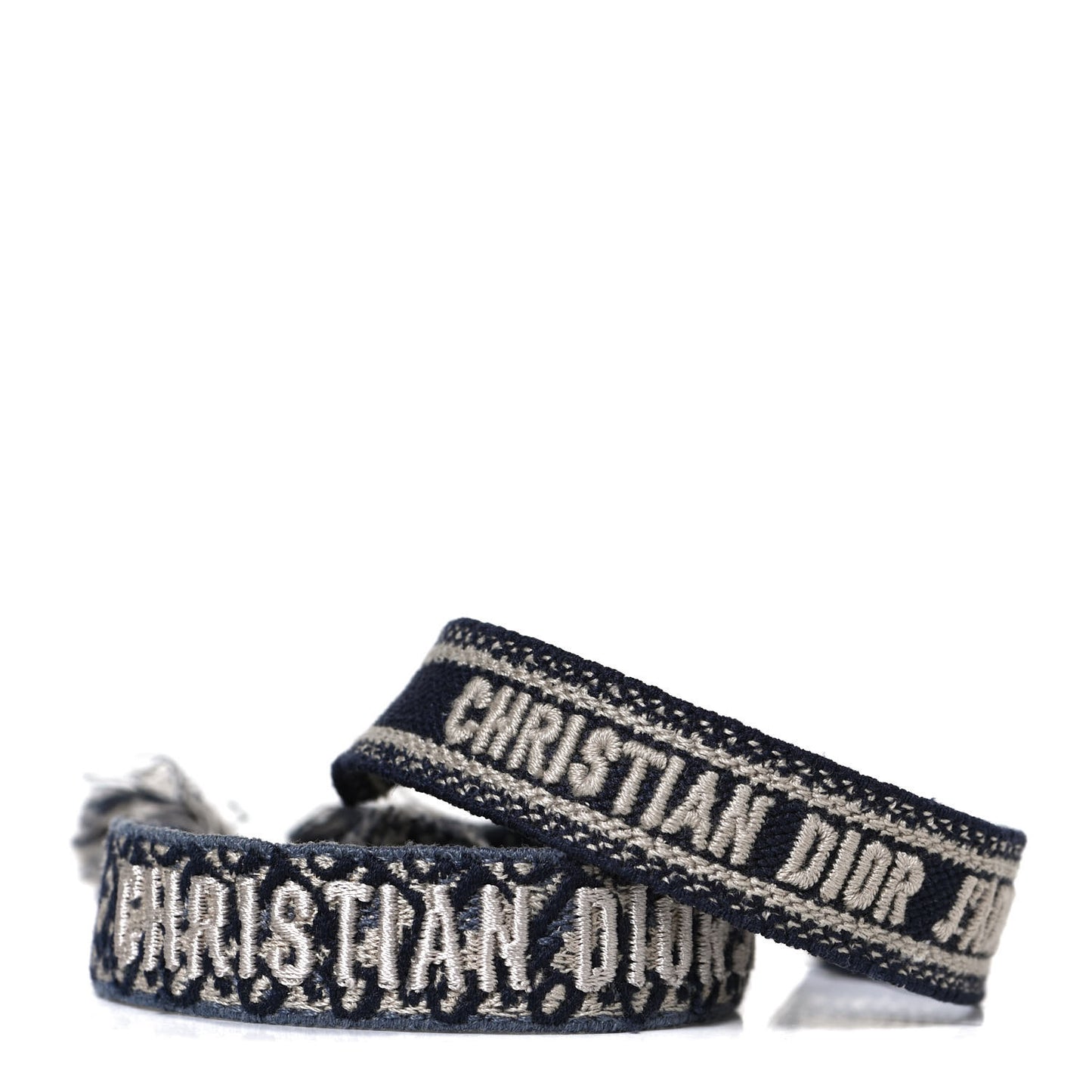 Woven Cotton J'Adior Friendship Bracelet Set Navy