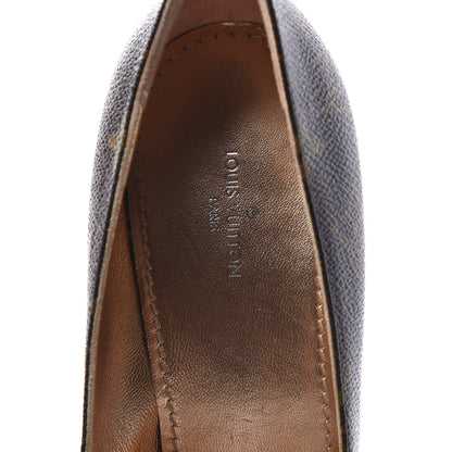 Louis Vuitton Monogram Cherie Pumps 38 Gold 9 of 12