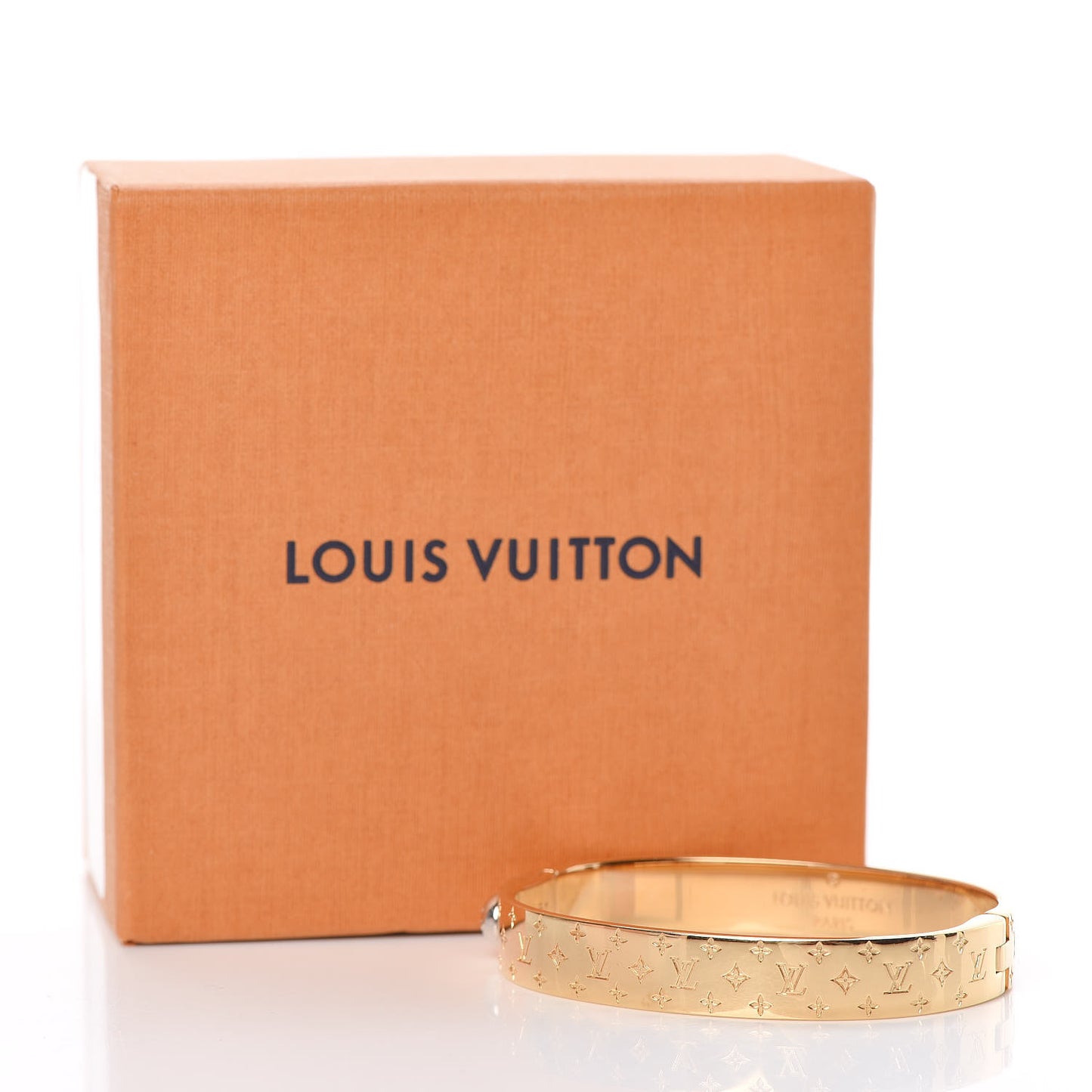 Brass Monogram Nanogram Cuff S Gold