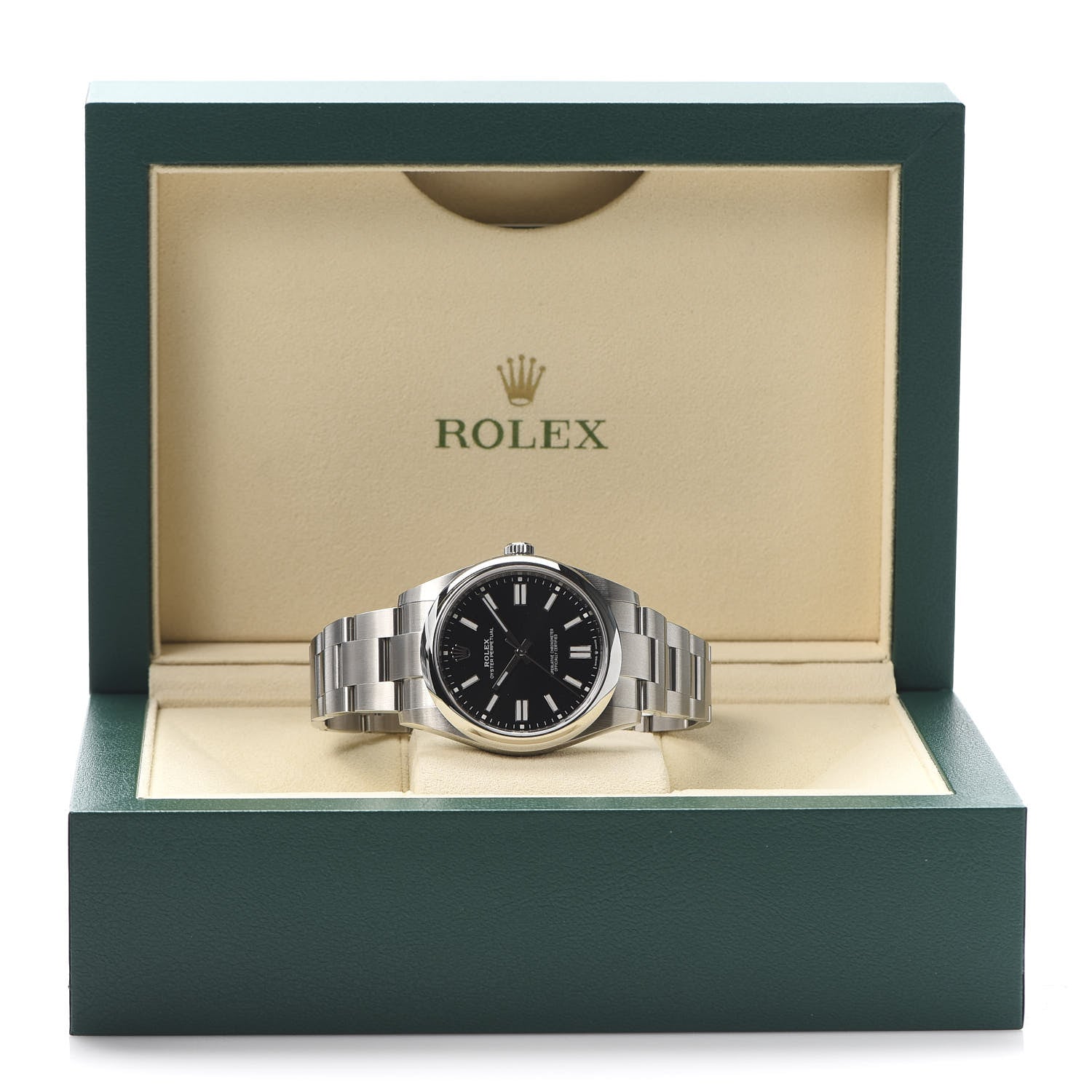 Rolex Stainless Steel 41mm Oyster Perpetual Watch Bright Black 124300 7 of 7