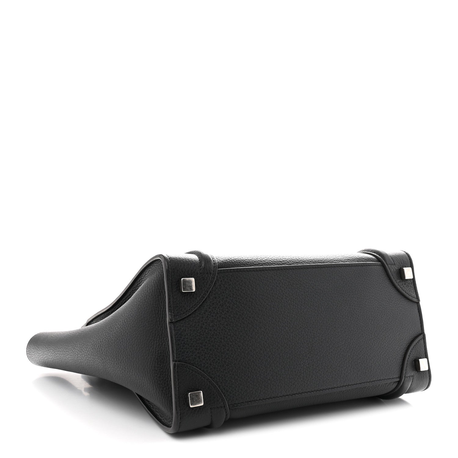 Celine Drummed Calfskin Micro Luggage Black 4 of 10