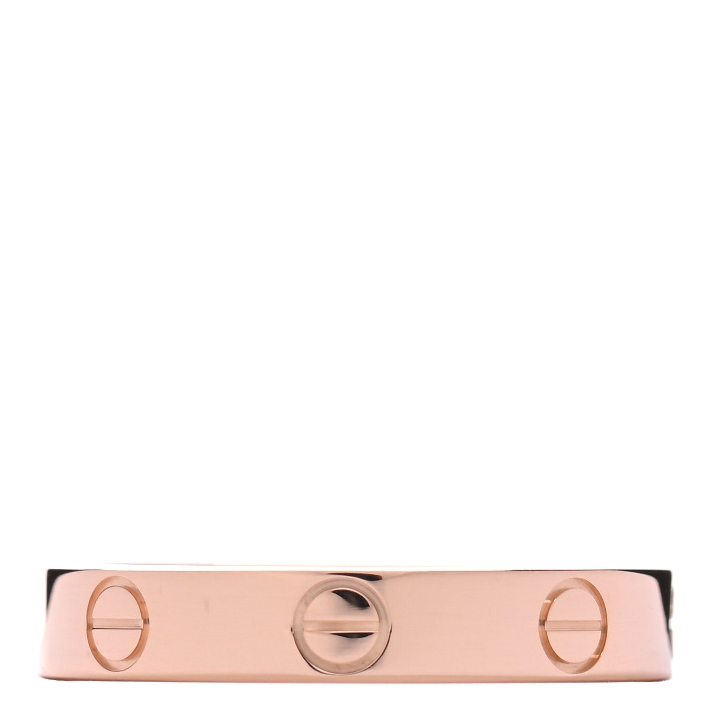 18K Pink Gold 3.5mm LOVE Wedding Band Ring 55 7.25