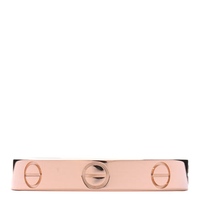 Cartier 18K Pink Gold 3.5mm LOVE Wedding Band Ring 55 7.25 3 of 5