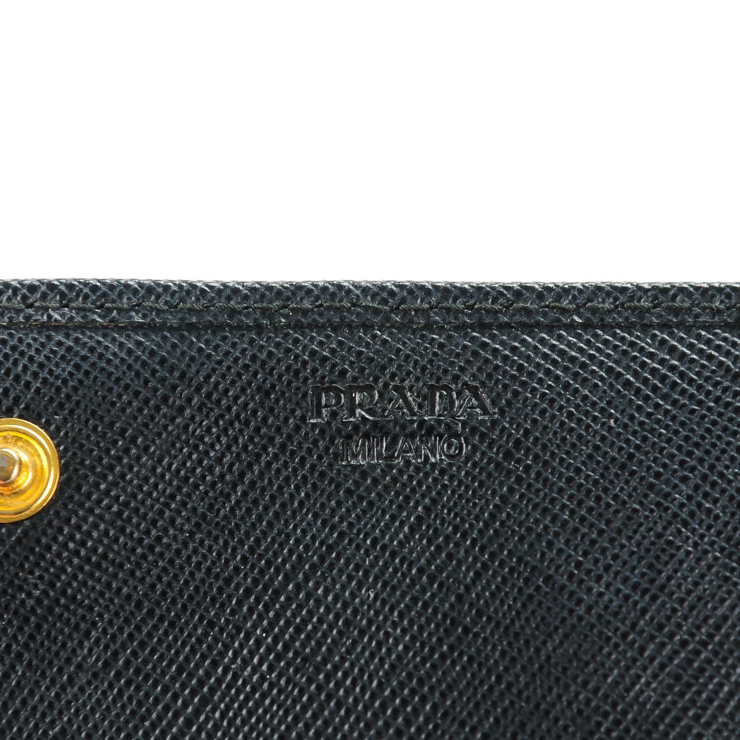 Prada Saffiano Metal Continental Flap Wallet Nero Black 6 of 8