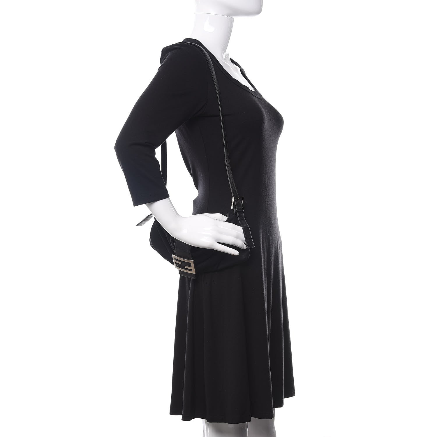 Fendi Neoprene Baguette Black 2 of 11