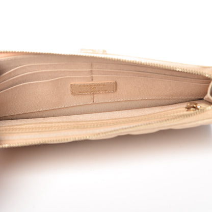 Chanel Iridescent Caviar Quilted Classic Pouch With Handle Beige 6 of 9