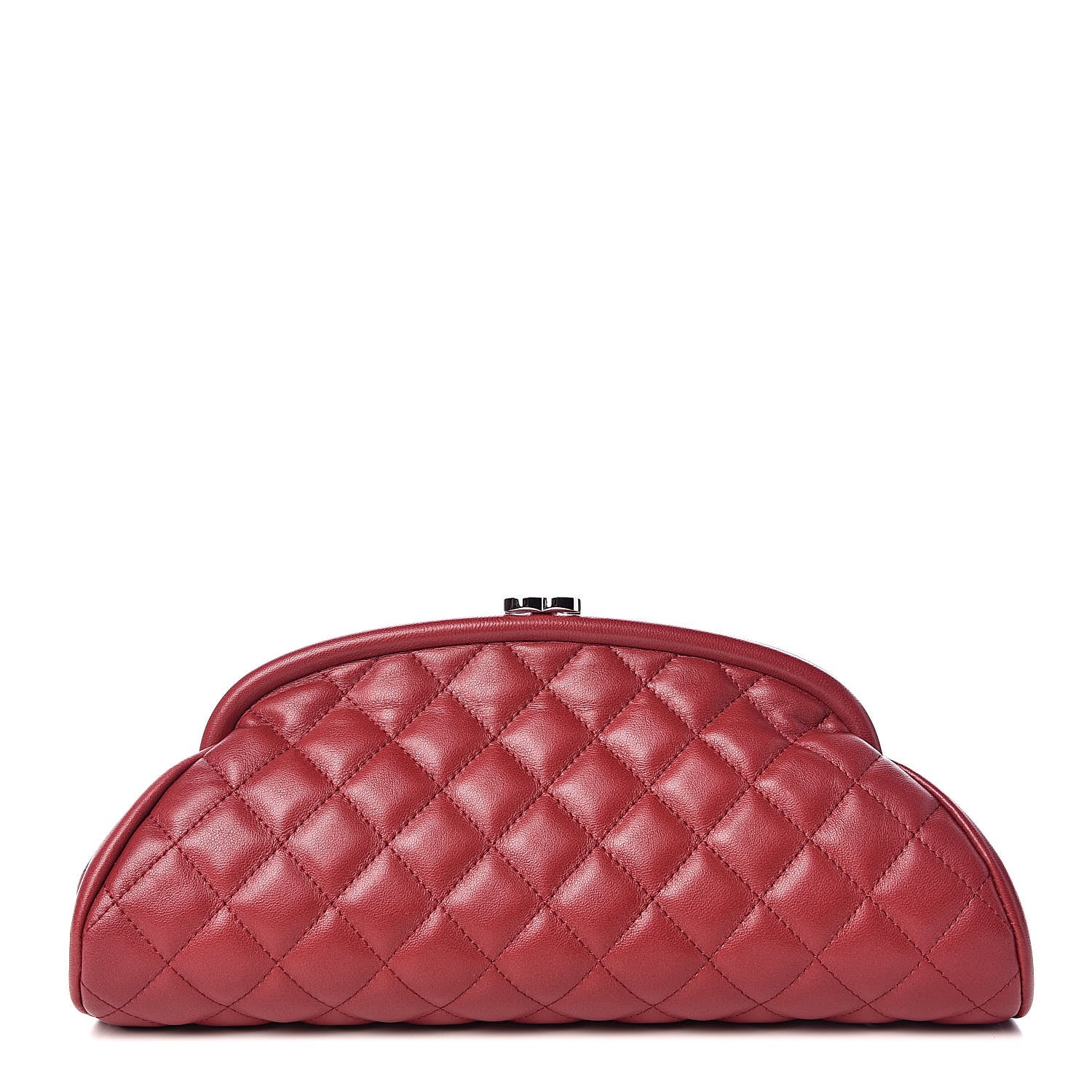 Chanel Lambskin Quilted Timeless Clutch Red 1 of 12