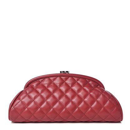 Chanel Lambskin Quilted Timeless Clutch Red 1 of 12