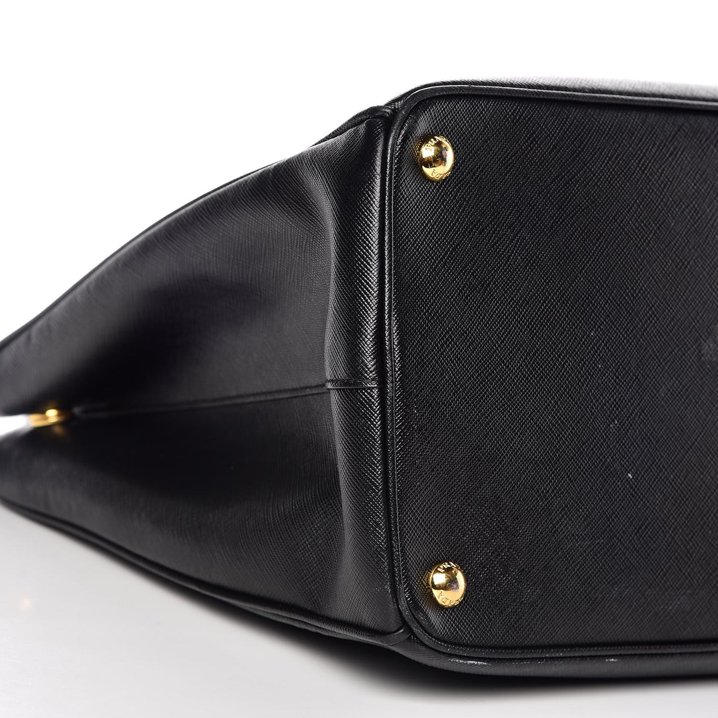 Saffiano Large Galleria Double Zip Tote Black