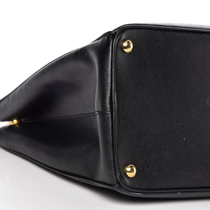 Prada Saffiano Large Galleria Double Zip Tote Black 5 of 12