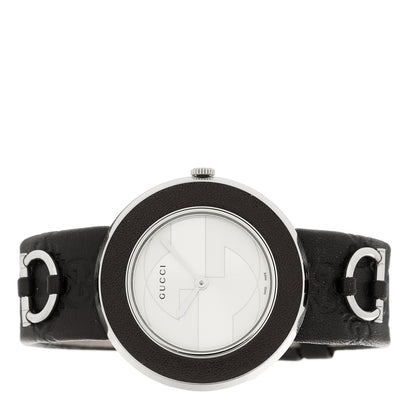 Gucci Stainless Steel Calfskin 35mm U-Play Quartz Watch Brown 2 of 5