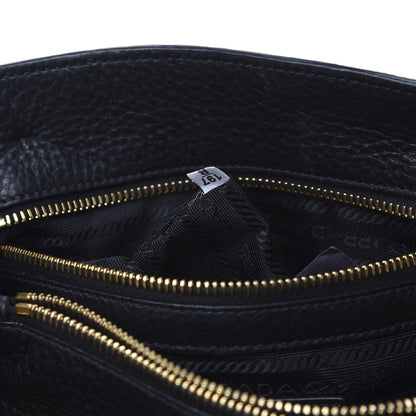 Prada Vitello Daino Tote Black 8 of 12