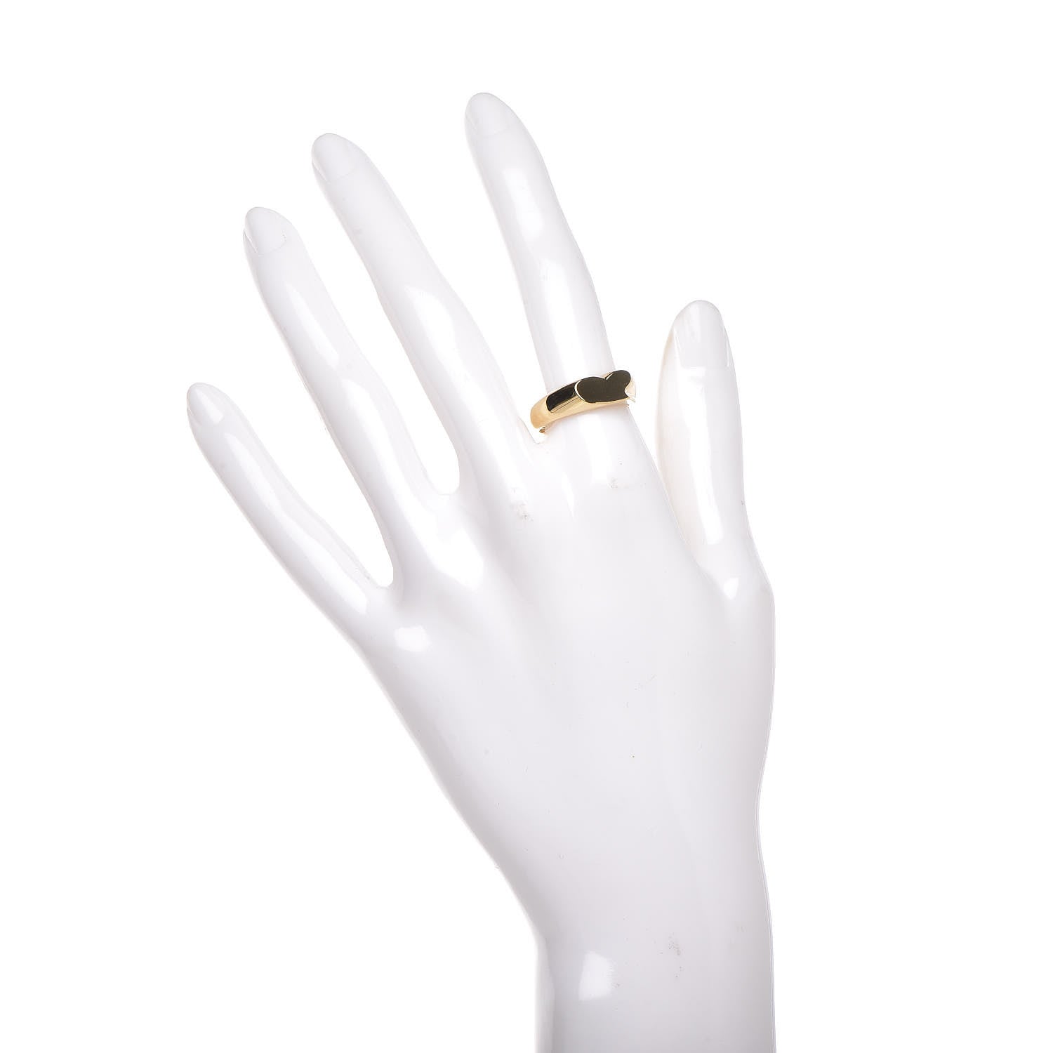 Tiffany 18K Yellow Gold Elsa Peretti Heart Ring 54 6.75 2 of 5