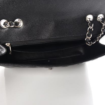 Chanel Caviar Quilted Jumbo Single Flap Black 6 of 9