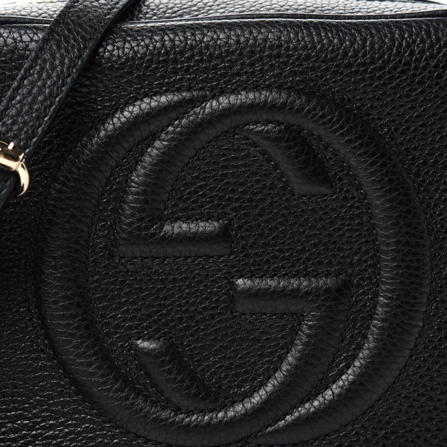 Gucci Pebbled Calfskin Small Soho Disco Bag Black 10 of 10