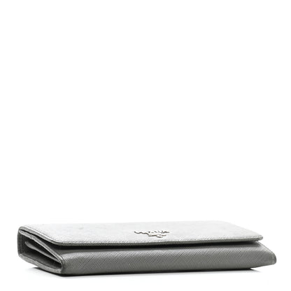 Prada Saffiano Metal Continental Flap Wallet Marmo 5 of 10