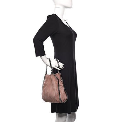 Stella McCartney Shaggy Deer Mini Falabella Fold Over Tote Pink 2 of 10