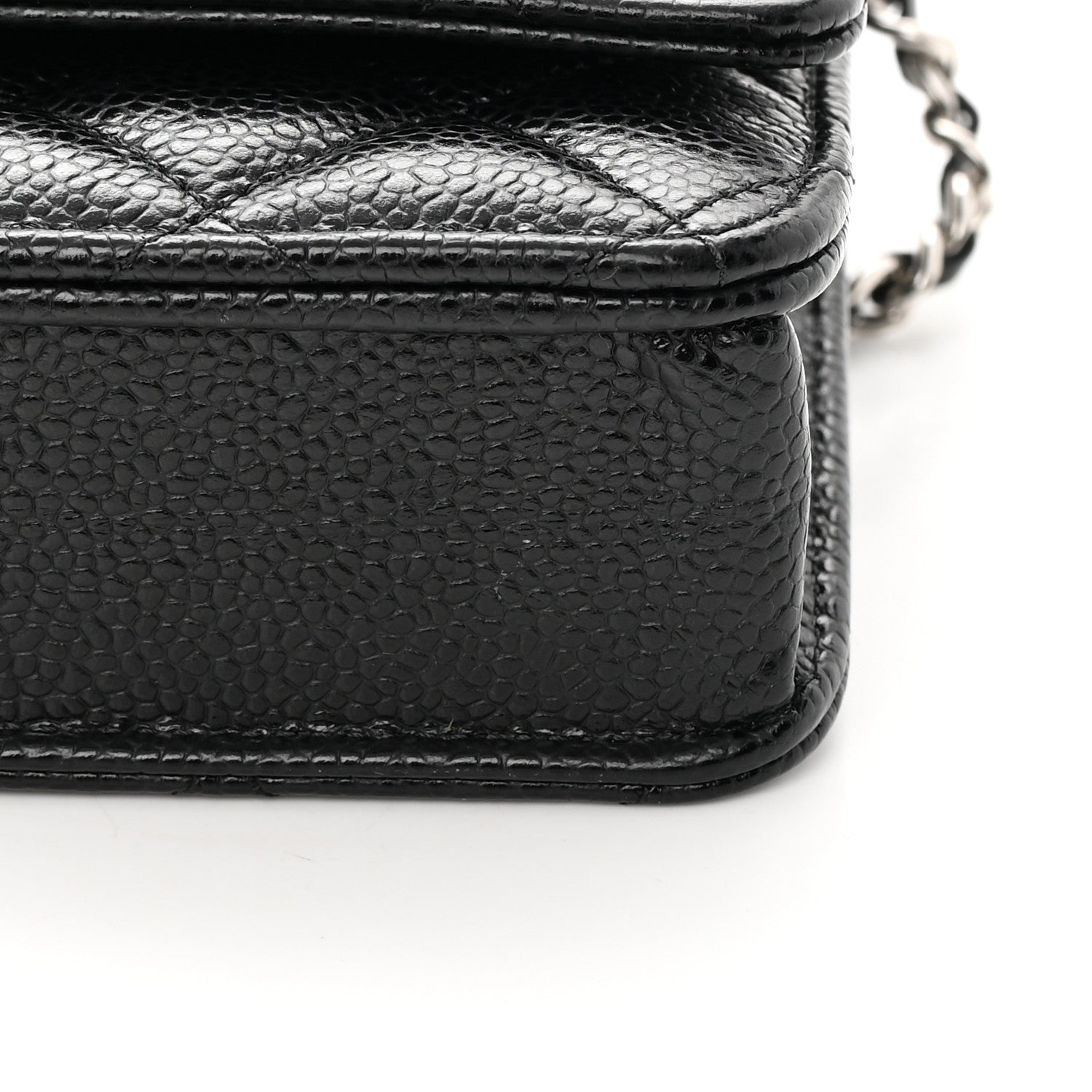 Chanel Caviar Quilted Wallet on Chain WOC Black 12 of 14