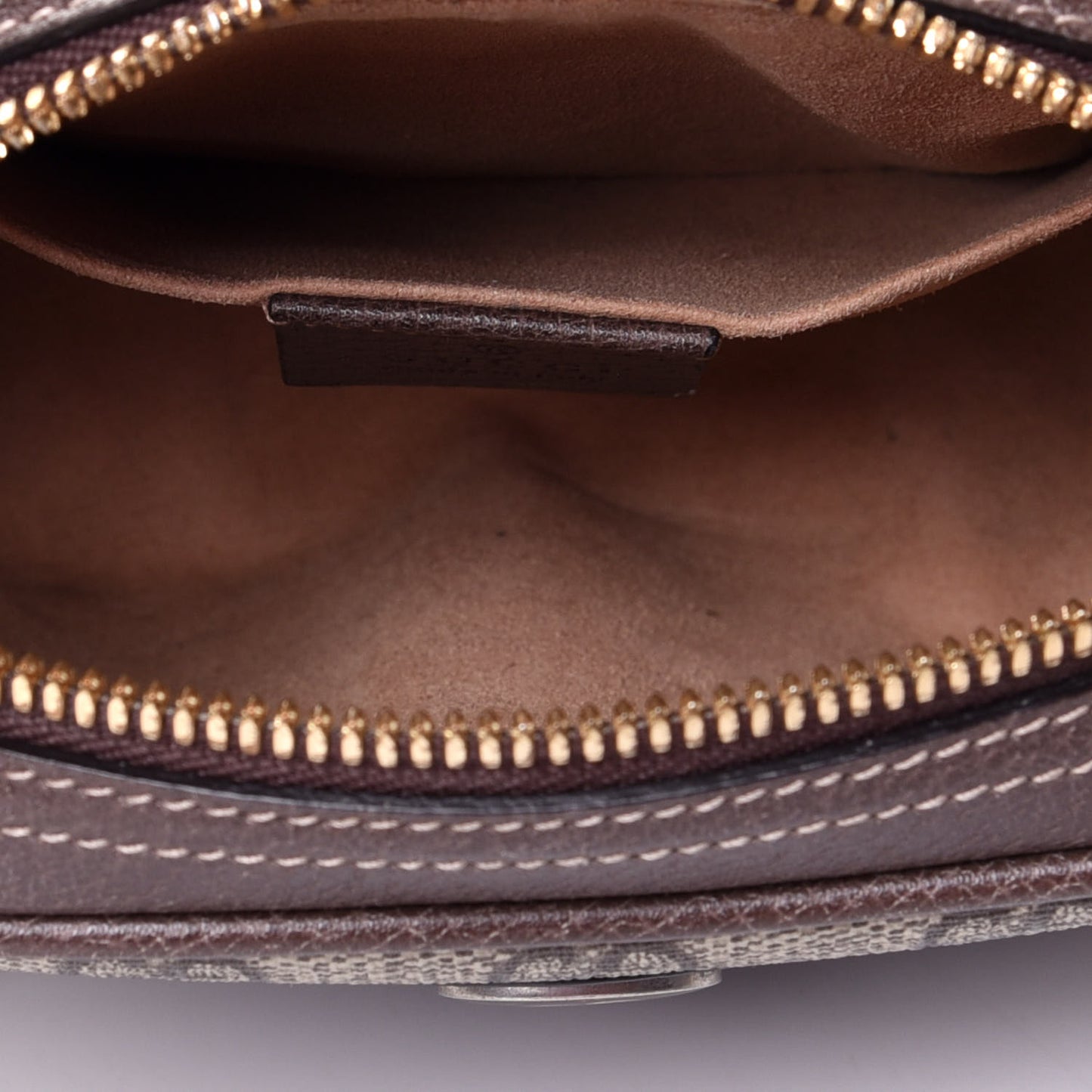 GG Supreme Monogram Small Ophidia Belt Bag 95 38 Dark Brown