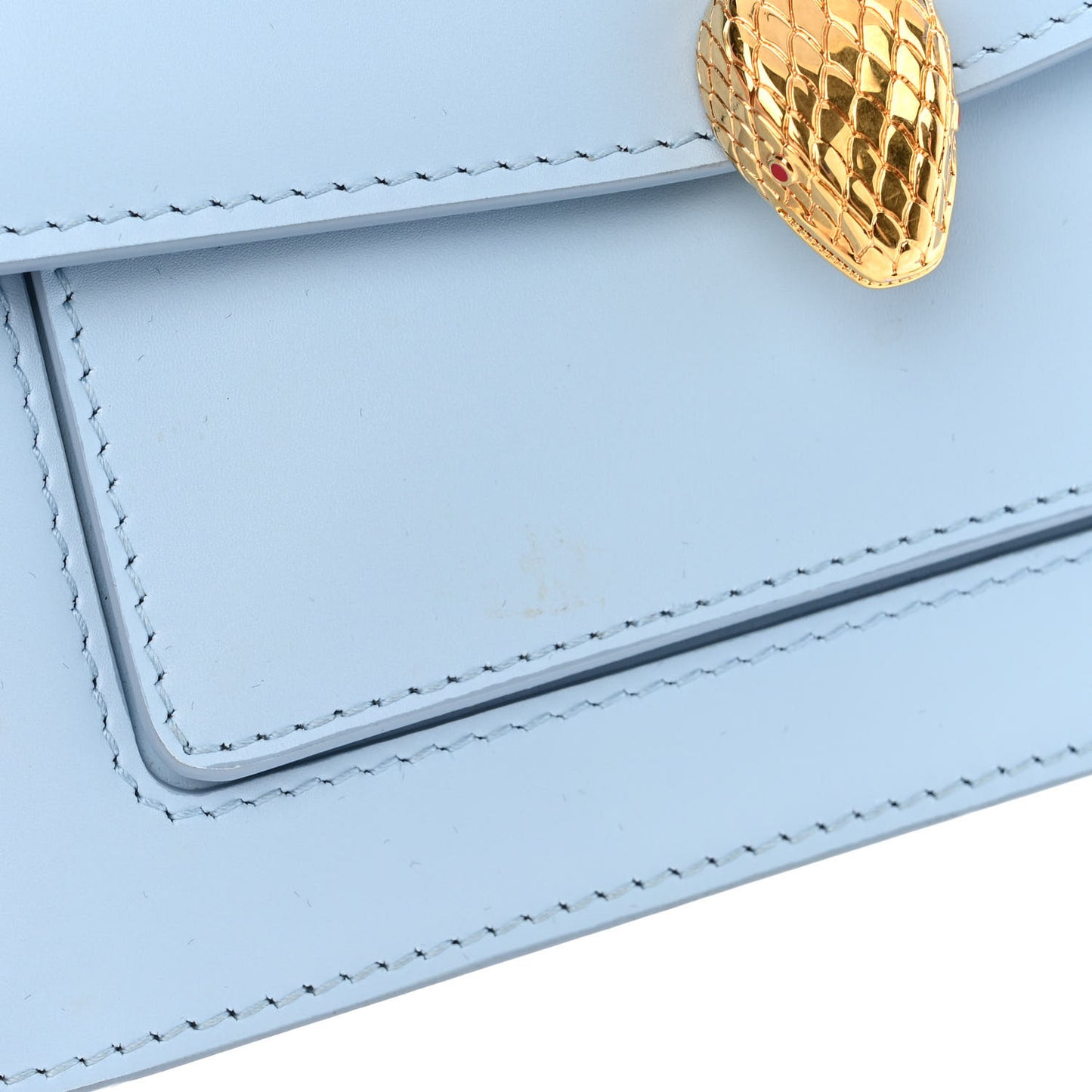 x ALEXANDER WANG Calfskin Serpenti Top Handle Belt Bag Baby Blue