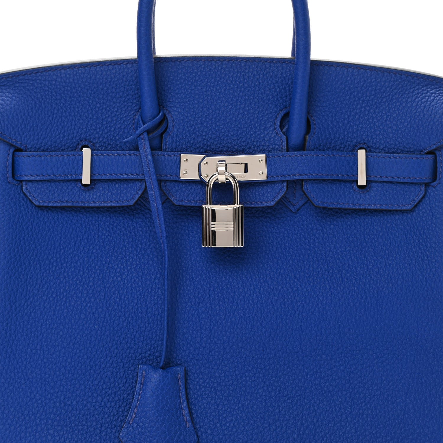 Hermes Togo Verso Birkin 25 Bleu Royal Capucine 8 of 11