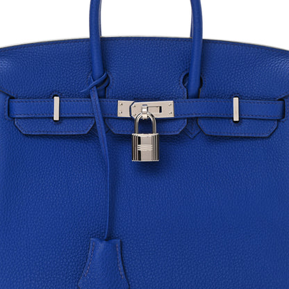 Hermes Togo Verso Birkin 25 Bleu Royal Capucine 8 of 11