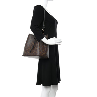 Louis Vuitton Monogram Neonoe MM Black 2 of 10