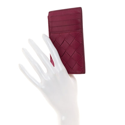 Bottega Veneta Calfskin Intrecciato Zip Card Holder Barolo 2 of 7