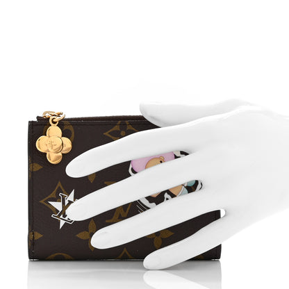 Louis Vuitton Monogram Snow Show Lisa Wallet Azur Frost 2 of 6